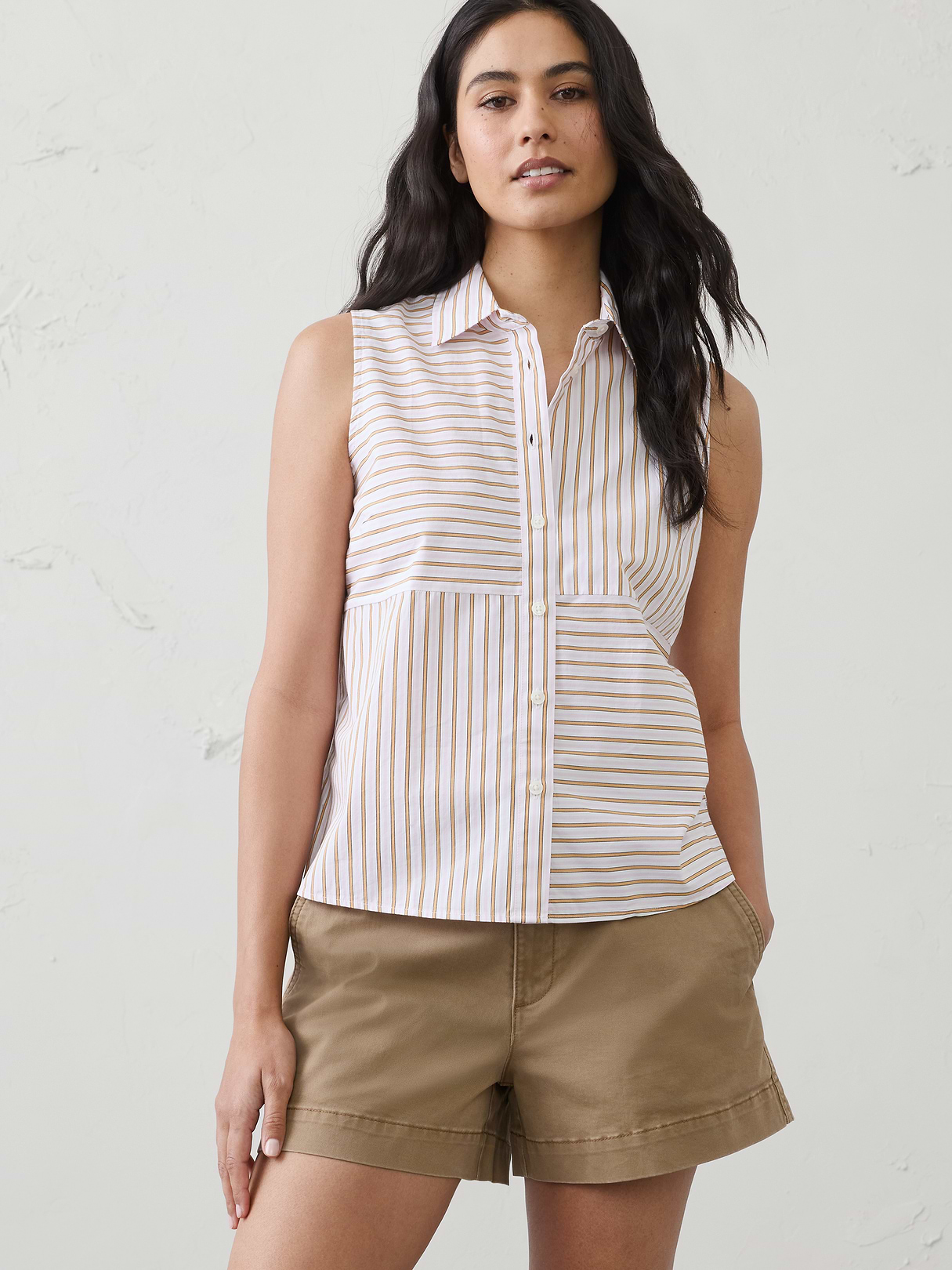 mixed striped shirt mixed striped shirt