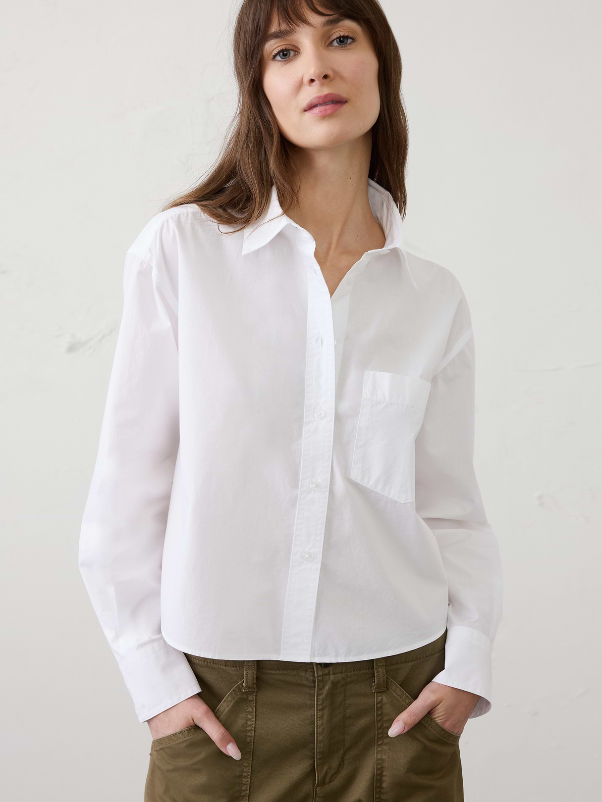 cotton cropped shirt cotton cropped shirt