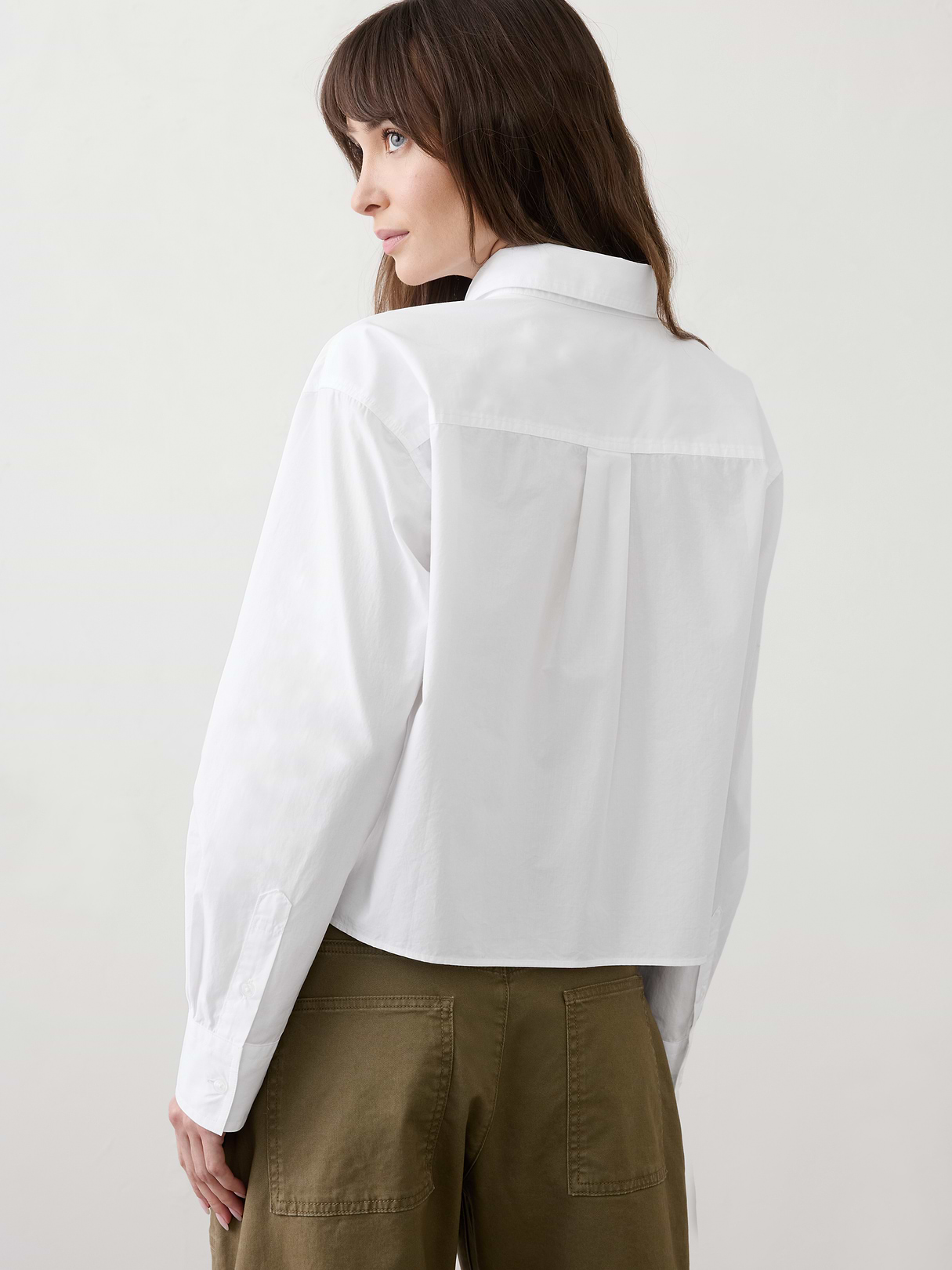 cotton cropped shirt cotton cropped shirt