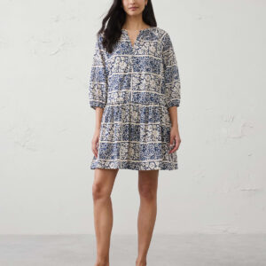 tiered above knee dress