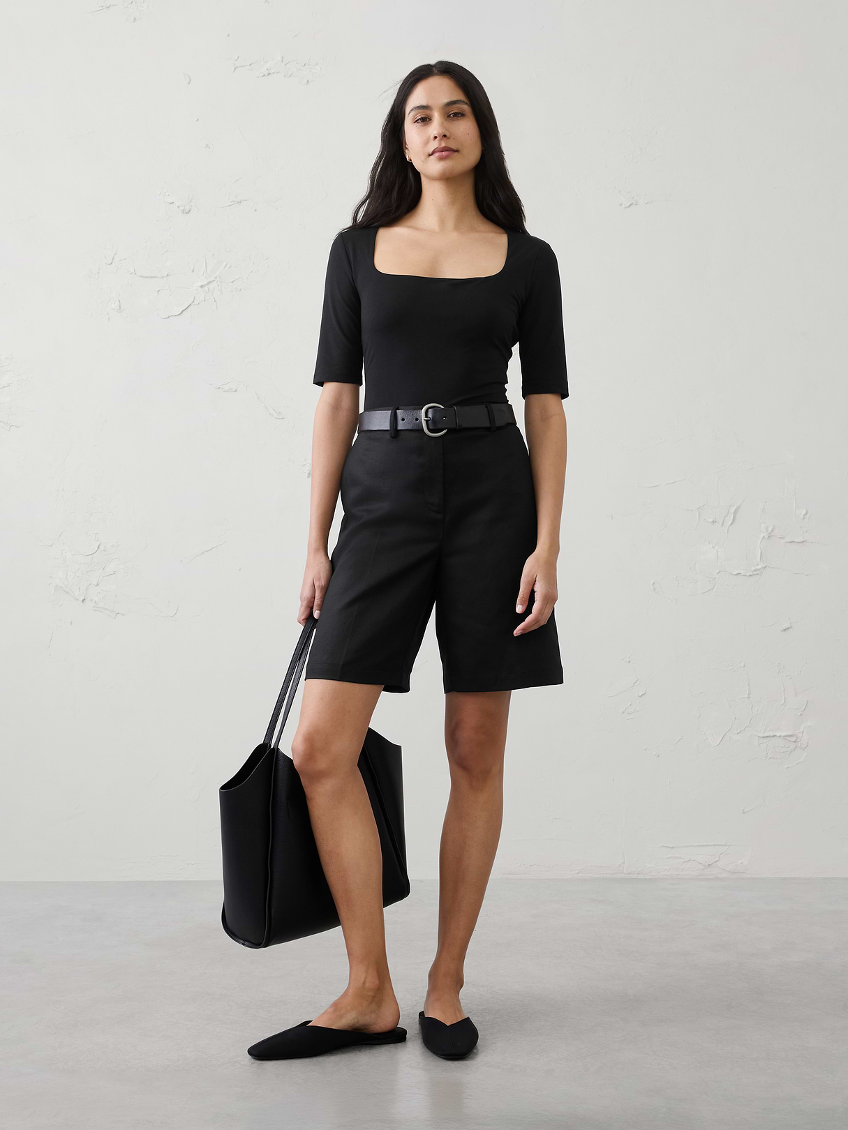 soft stretch square neck top soft stretch square neck top