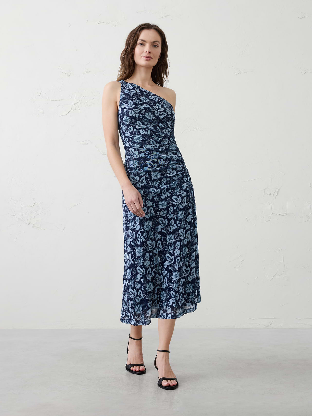 one shoulder midi dress one shoulder midi dress