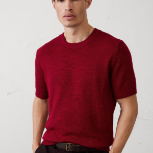 Home slubby cotton sweater t shirt