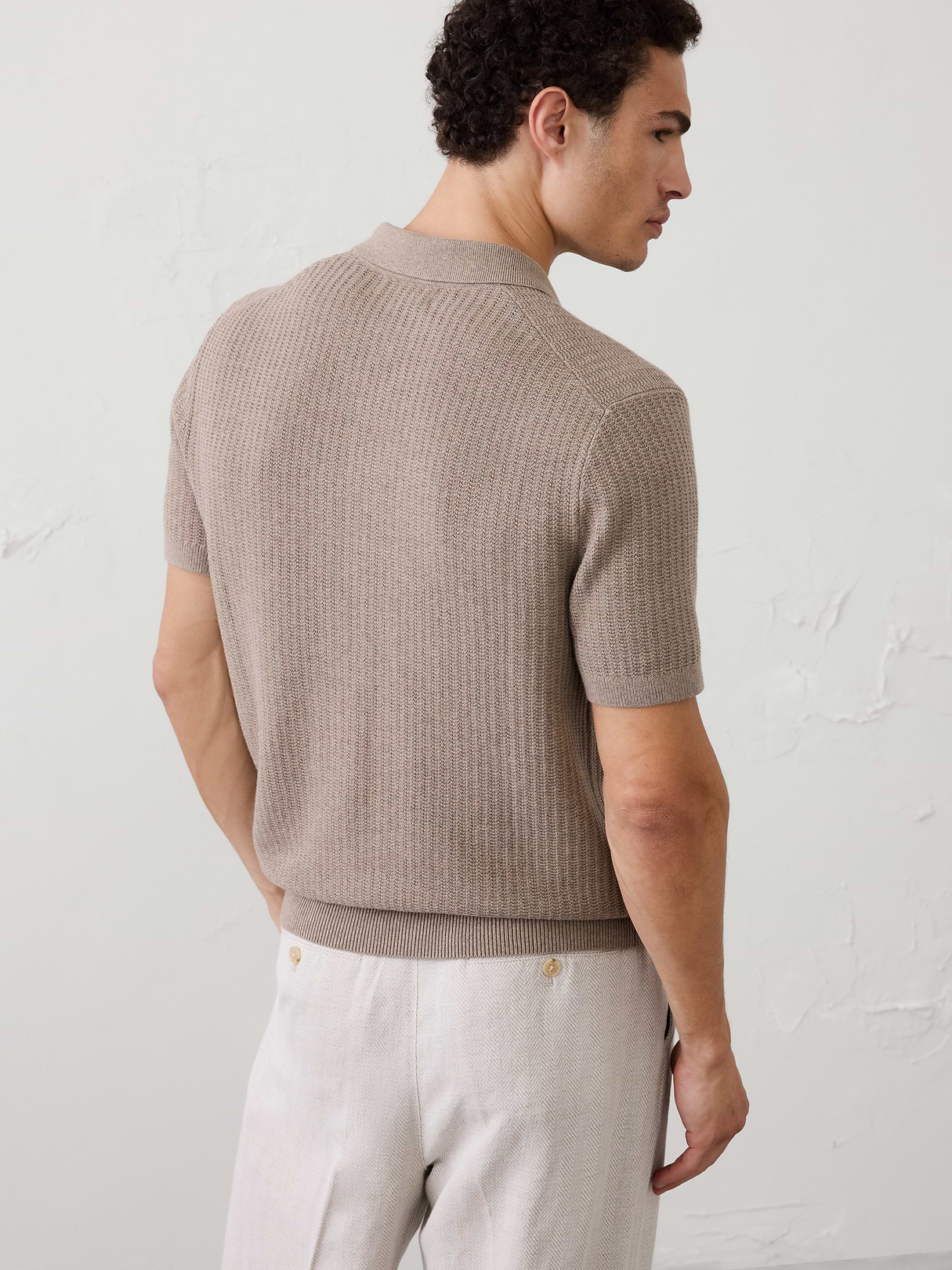 textured sweater polo textured sweater polo