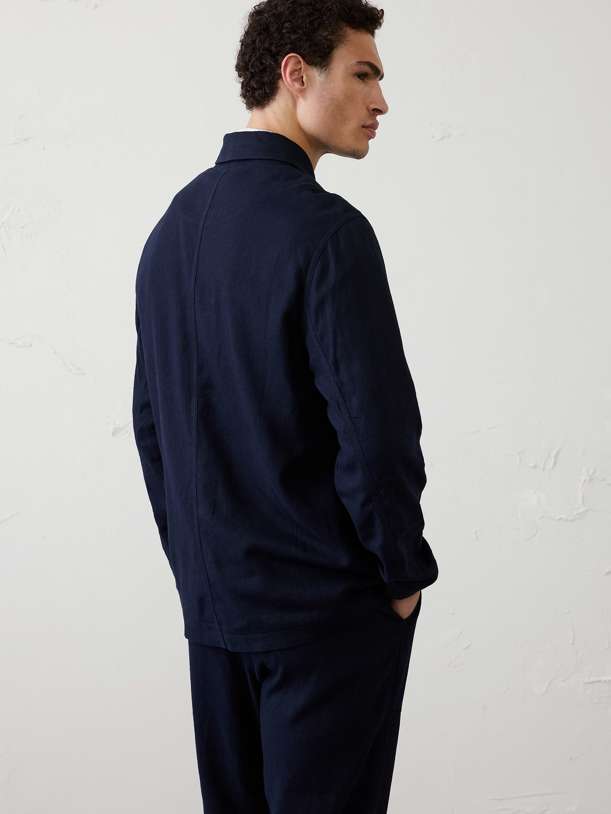 linen blend chore jacket linen blend chore jacket