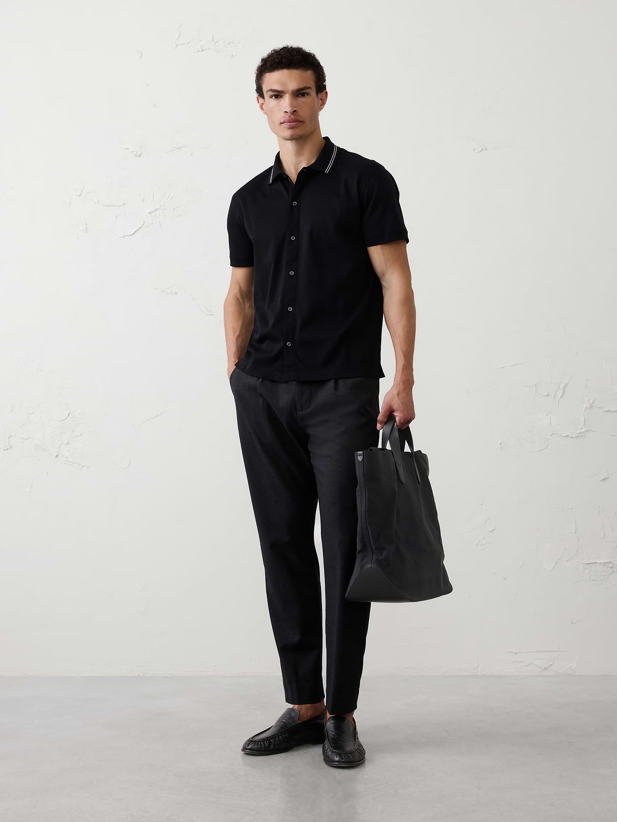 standard fit luxe touch button down polo standard fit luxe touch button down polo