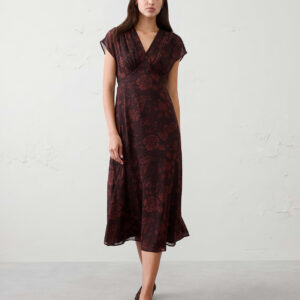 Витрина gathered empire midi dress