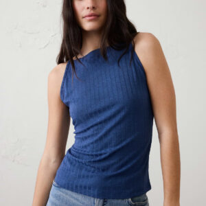 Витрина ribbed high neck top