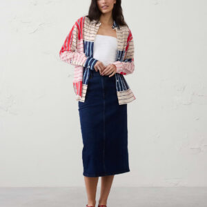 striped voile shirt