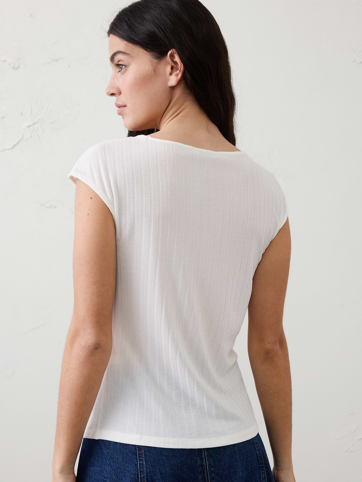 ribbed v neck top ribbed v neck top
