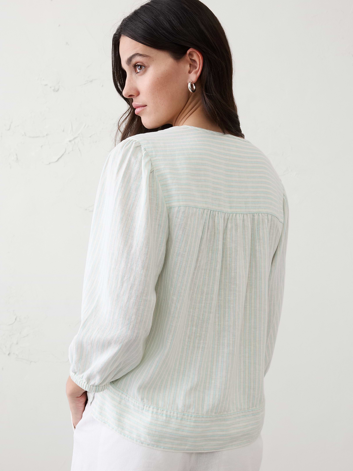 linen blend popover top linen blend popover top