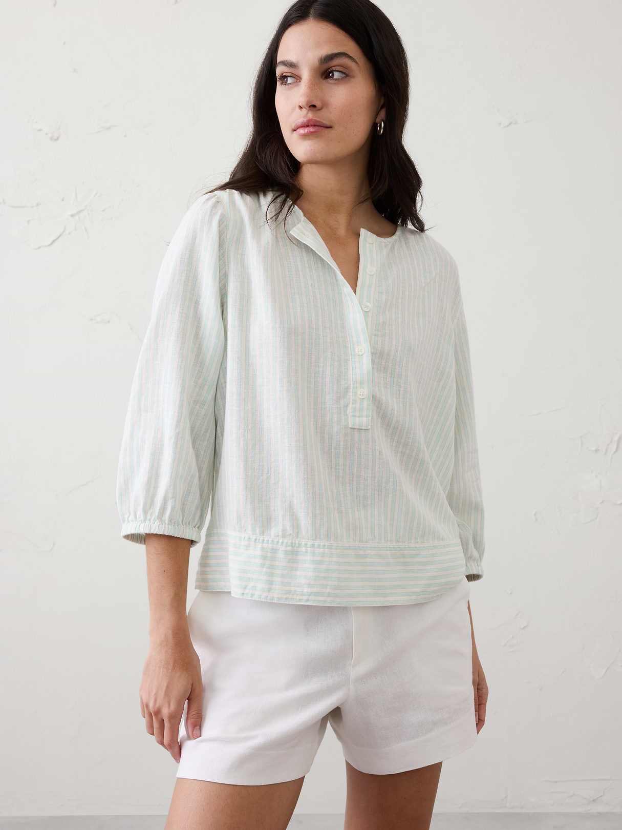 linen blend popover top linen blend popover top