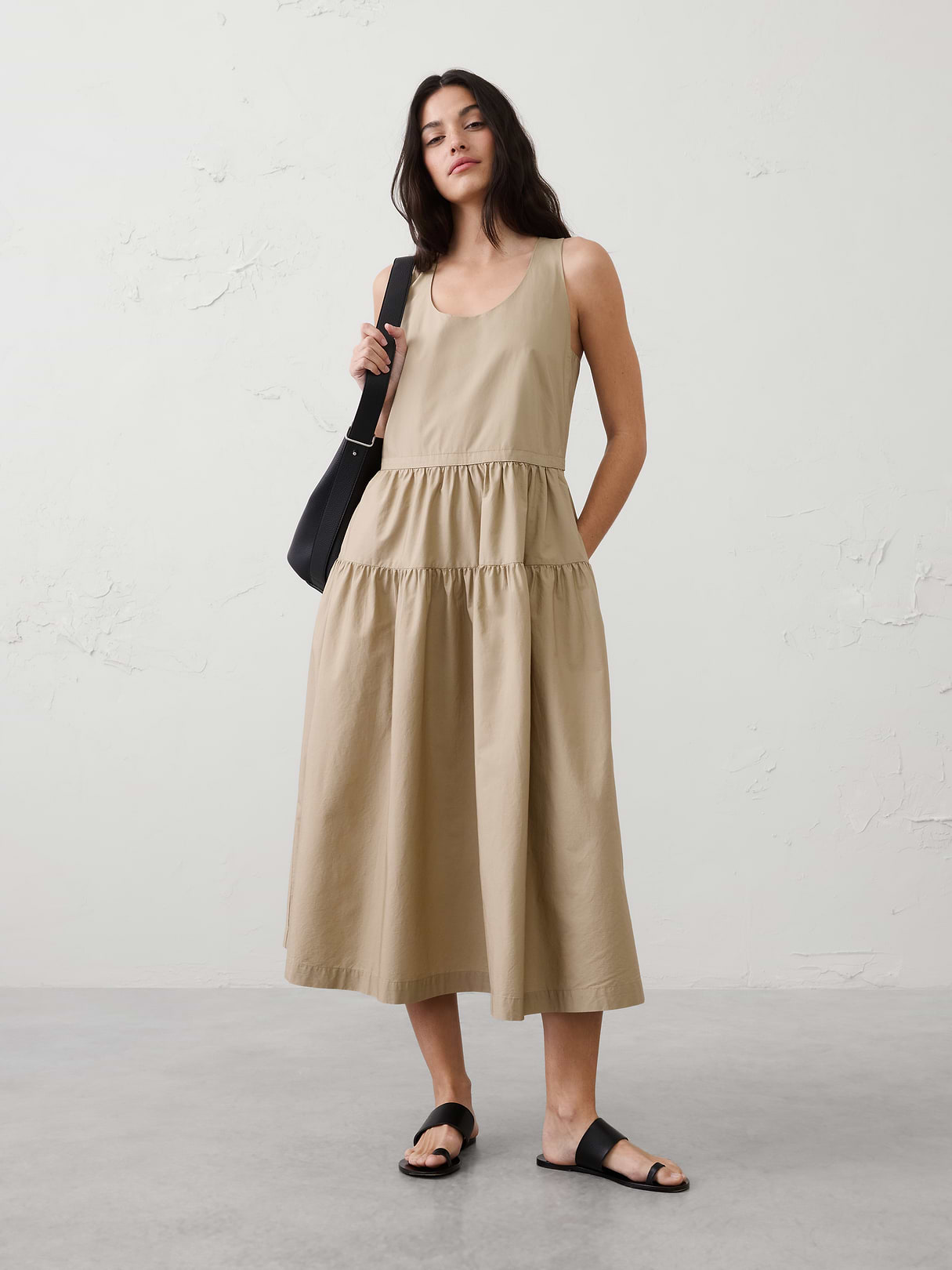 dropped waist midi dress dropped waist midi dress
