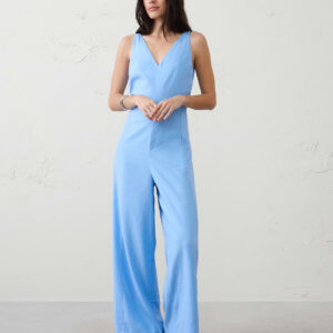 Витрина linen blend v neck jumpsuit