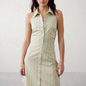 shirred waist above knee dress