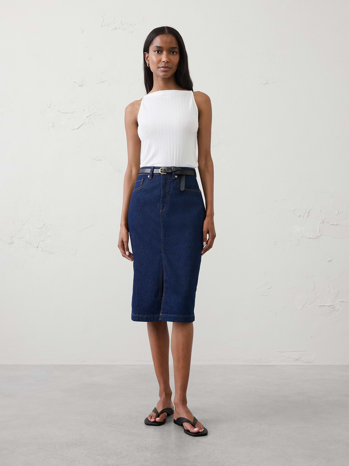 ribbed high neck top ribbed high neck top