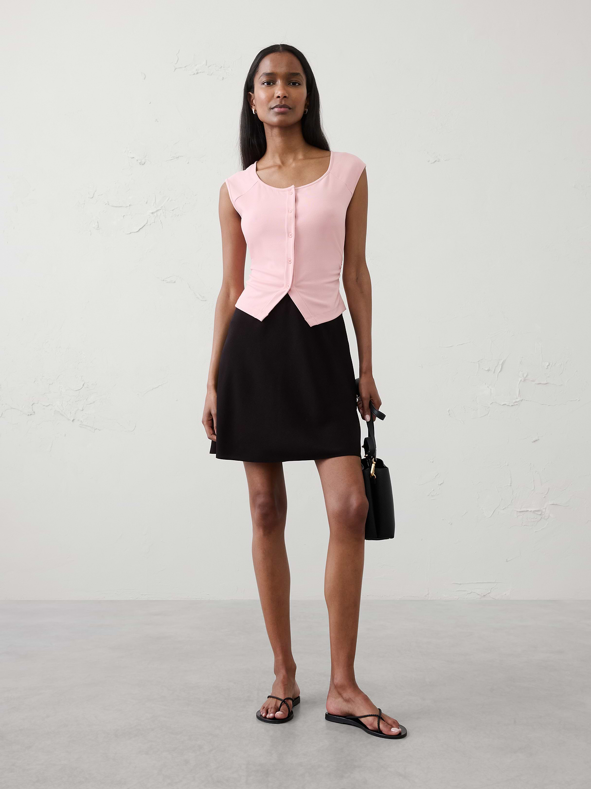 soft knit buttoned top soft knit buttoned top