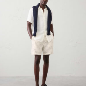 7" seersucker elastic waist short