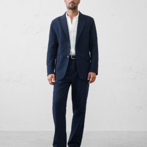 Home slim fit preppy ease seersucker suit jacket