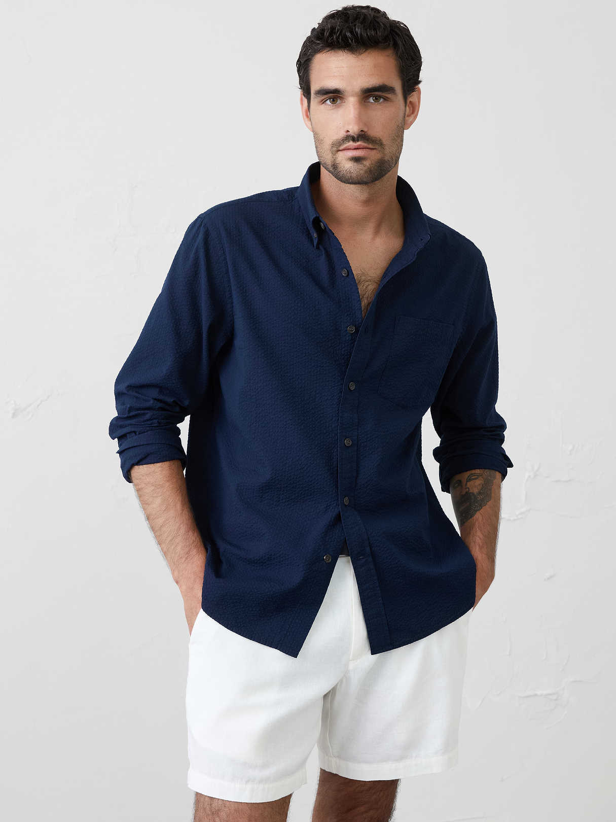 standard fit seersucker shirt standard fit seersucker shirt