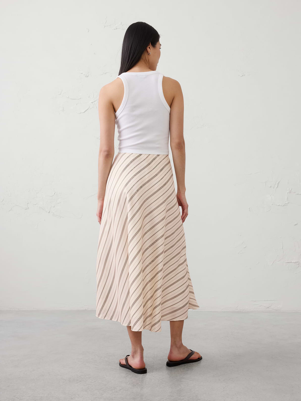 silky twill bias midi skirt silky twill bias midi skirt