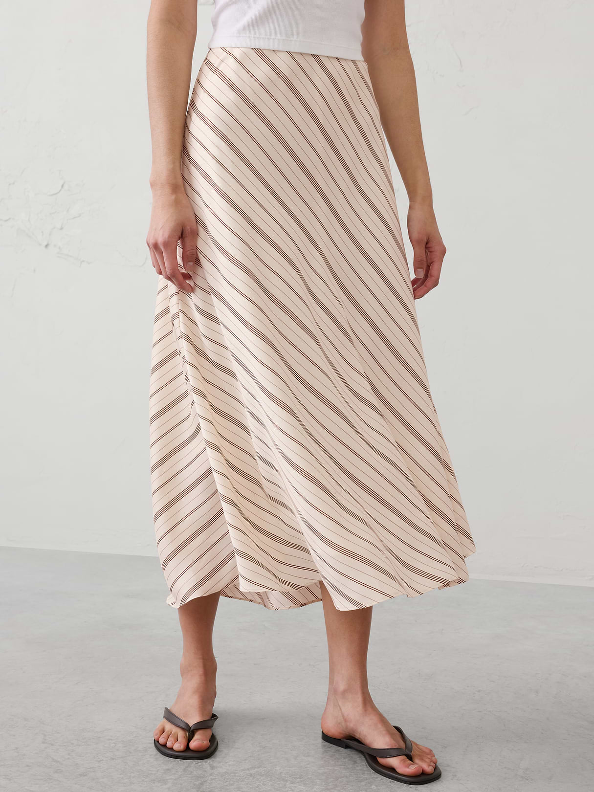 silky twill bias midi skirt silky twill bias midi skirt