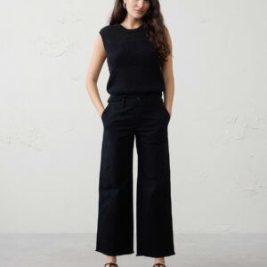 wide leg high rise authentic cropped chino