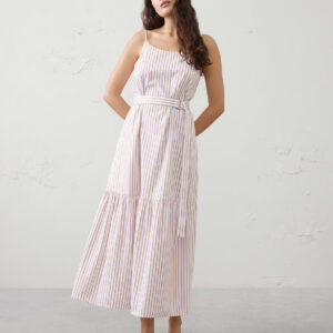strappy tiered maxi dress