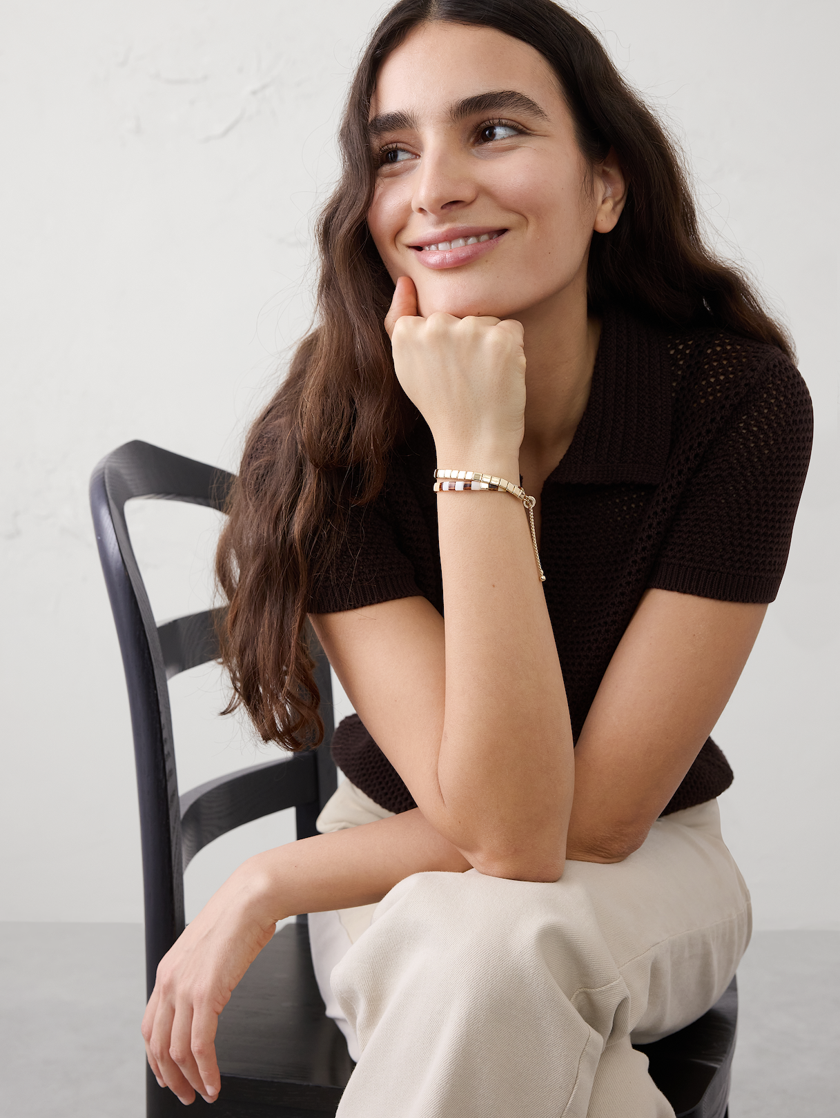 pull through chicklet bracelet set pull through chicklet bracelet set