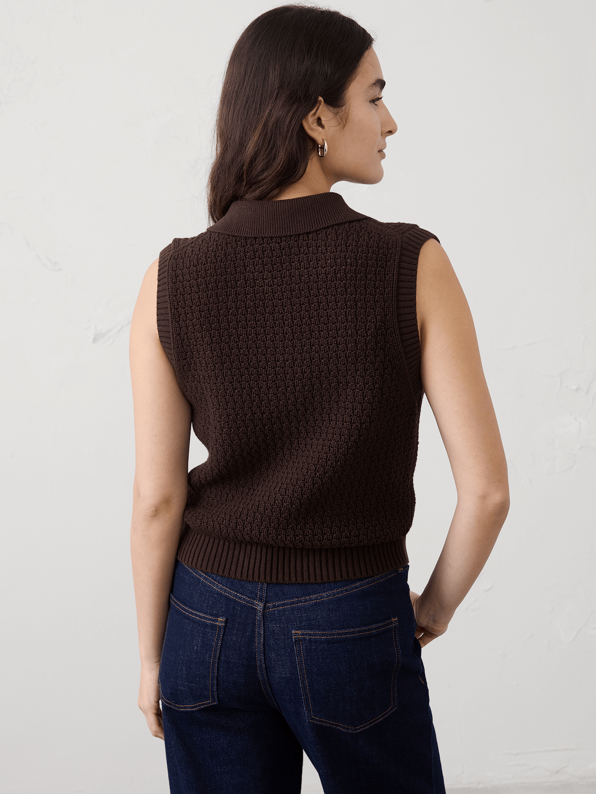 cotton crochet sweater polo cotton crochet sweater polo
