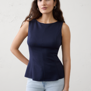 Витрина soft touch peplum hem top