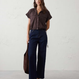Витрина drawstring hem shirt