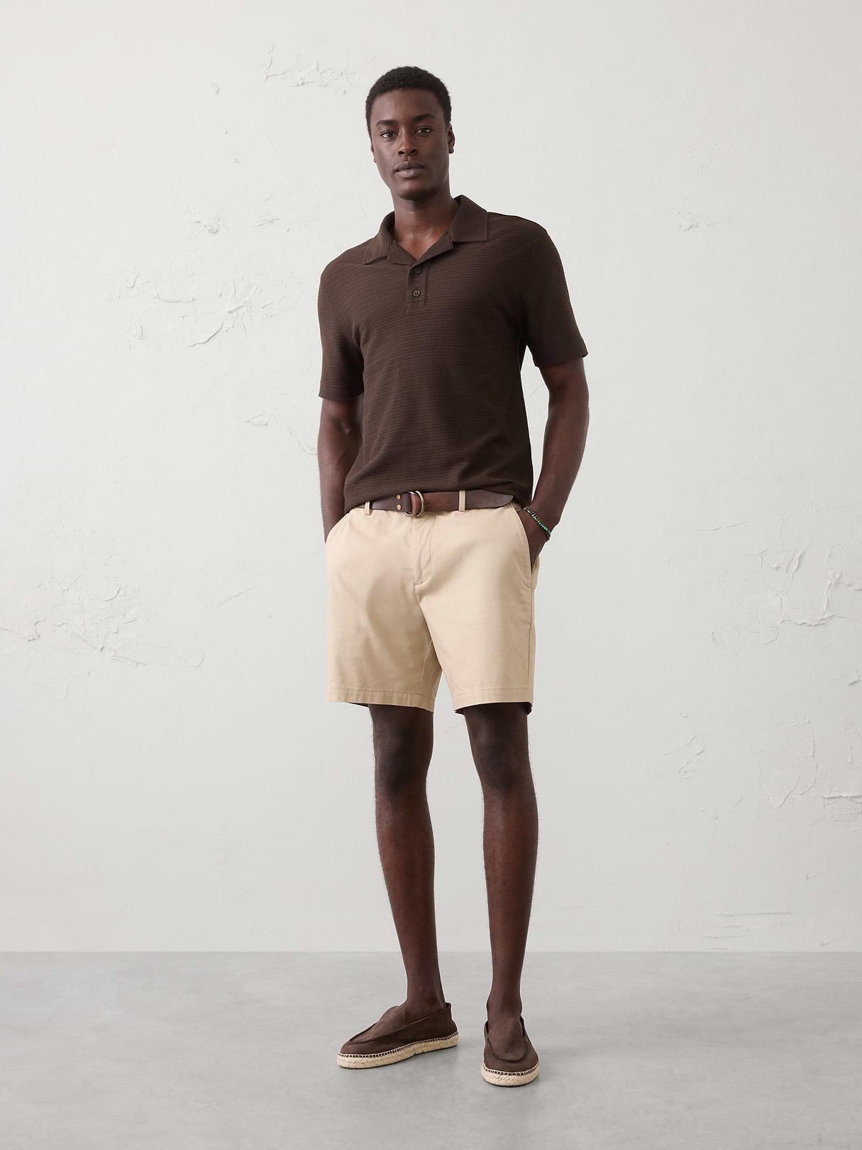standard fit textured polo standard fit textured polo