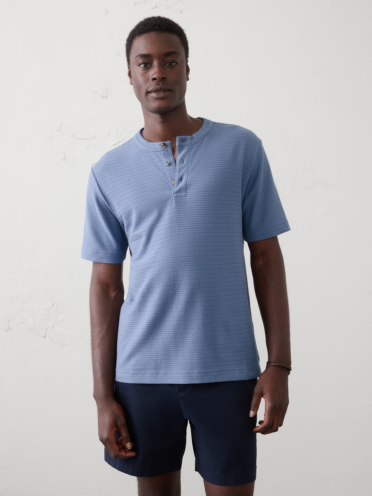 standard fit textured henley standard fit textured henley