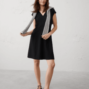 ponte seamed hourglass mini dress