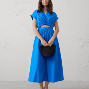 Витрина cutout poplin midi dress