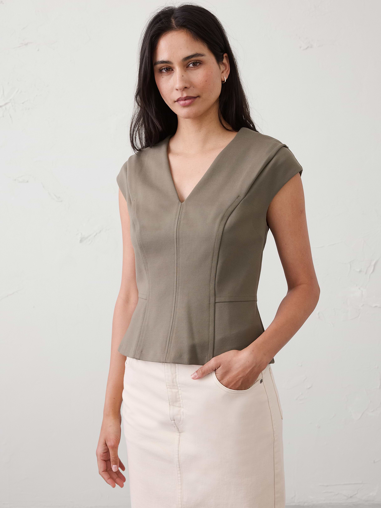 seamed hourglass top seamed hourglass top