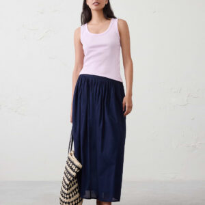 Витрина ribbed scoop neck tank