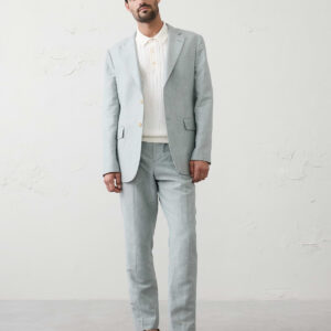 Home linen blend suit jacket