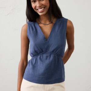 Витрина gauze v neck top