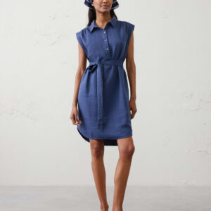 Витрина gauze above knee shirtdress