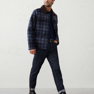plaid sherpa jacket