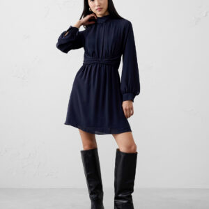 Home twisted waist mini dress