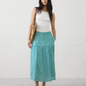 Витрина tier voile midi skirt