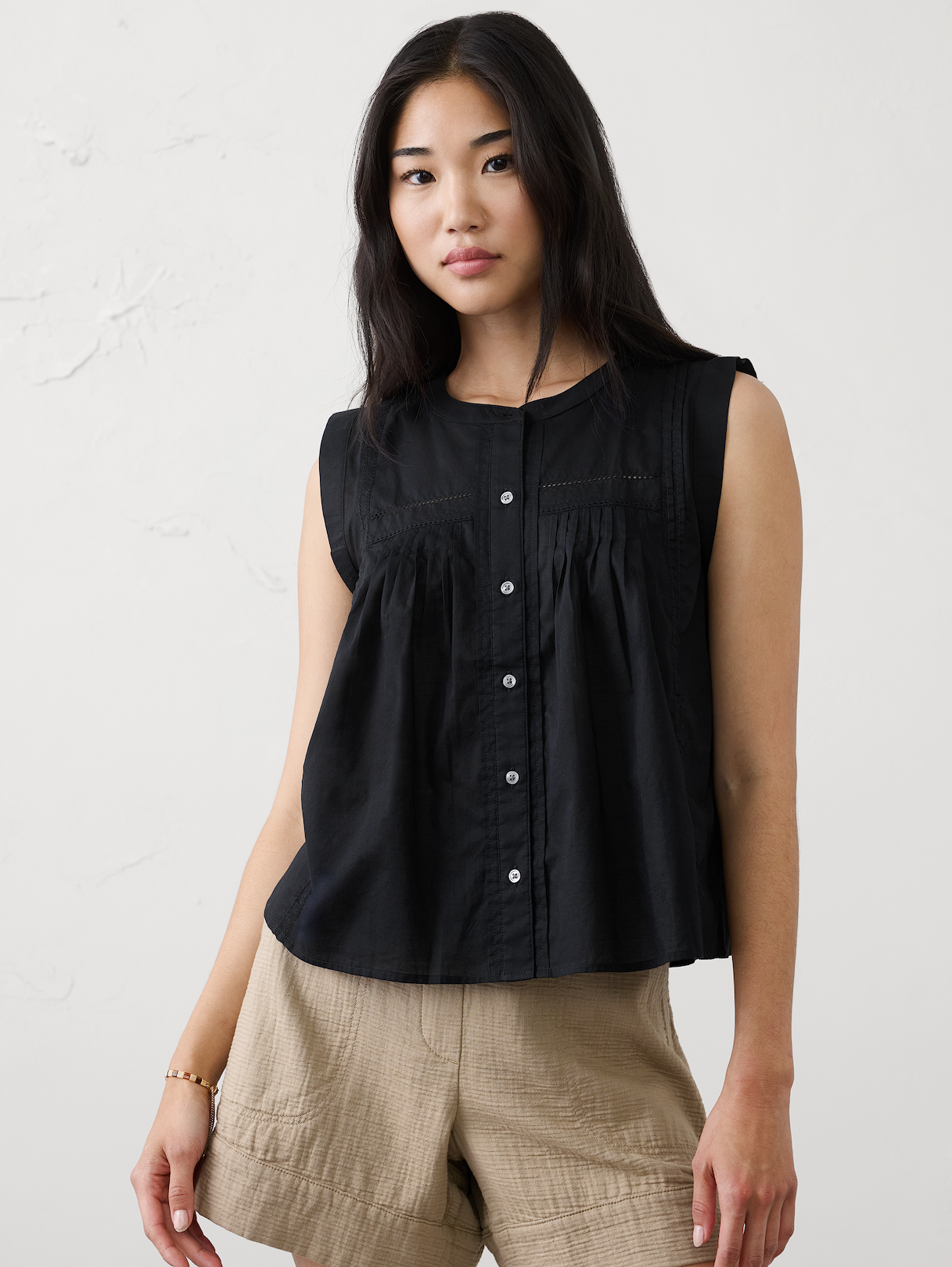 picot high neck top picot high neck top