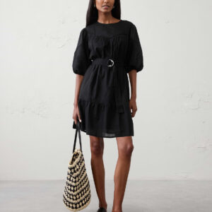 balloon sleeve mini dress