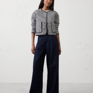Home quilted gingham jacket