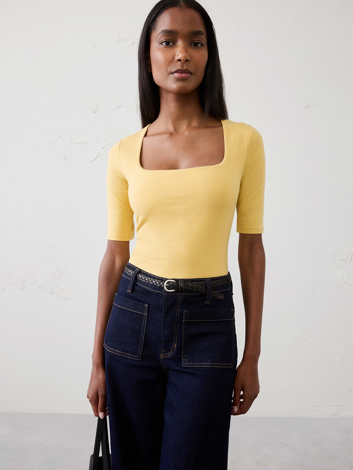 soft stretch square neck top soft stretch square neck top