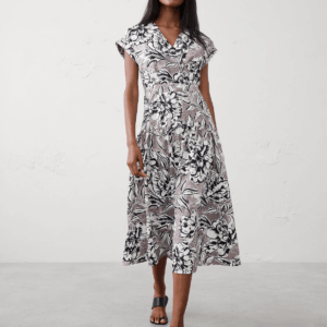 Витрина poplin surplice midi dress