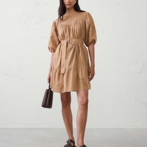 balloon sleeve mini dress